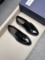 J.M.WESTON Black calfskin Leather Shoes-J.M.WESTON Man Business Leather Shoes